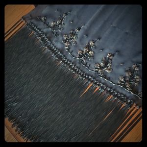 Beaded chiffon wrap aprox 7-8'